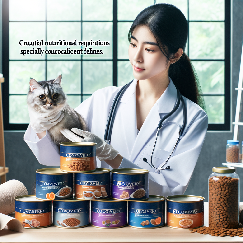 Veterinarian presenting best cat recovery food for healing, emphasizing nutritional needs of injured cats for optimal cat injury recovery and health